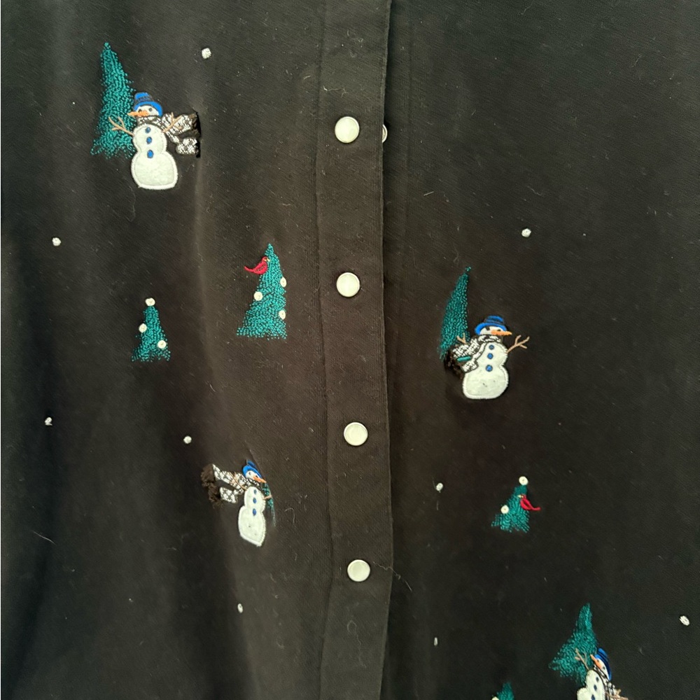 Classic Elements Black Women’s Snap Button Cardig… - image 3